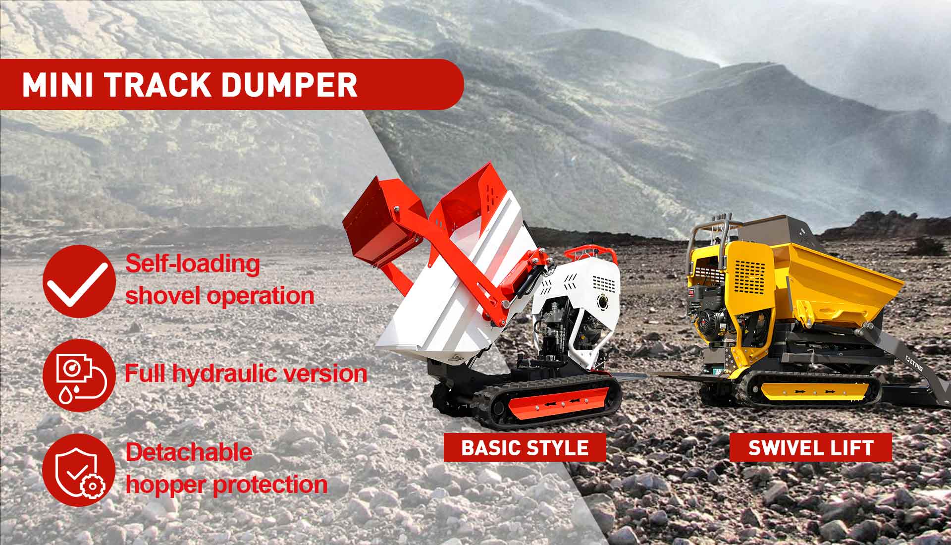 mini tracked dumper supplier