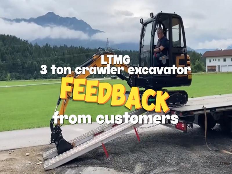 LTMG 3 टन मिनी उत्खनन LTE30 पर ऑस्ट्रियाई ग्राहकों की प्रतिक्रिया। छोटा आकार, बड़ा प्रभाव!