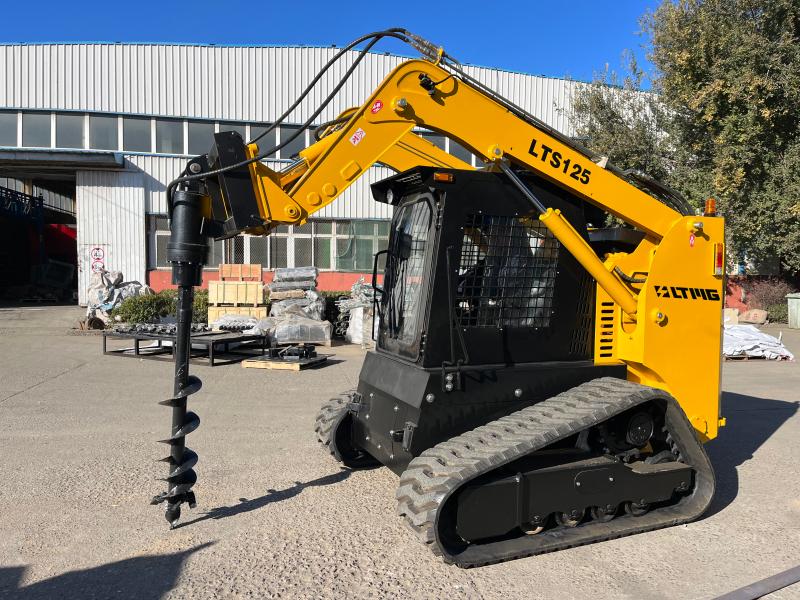 skid steer with auger attachment