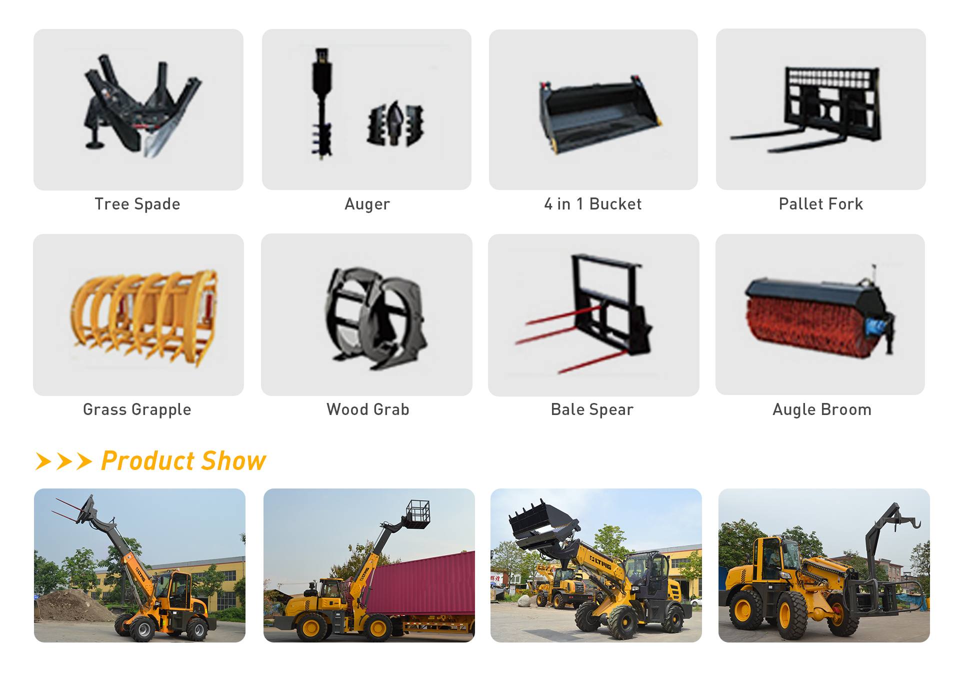 Attachments of Telescopic Loader attachments of telescopic loader