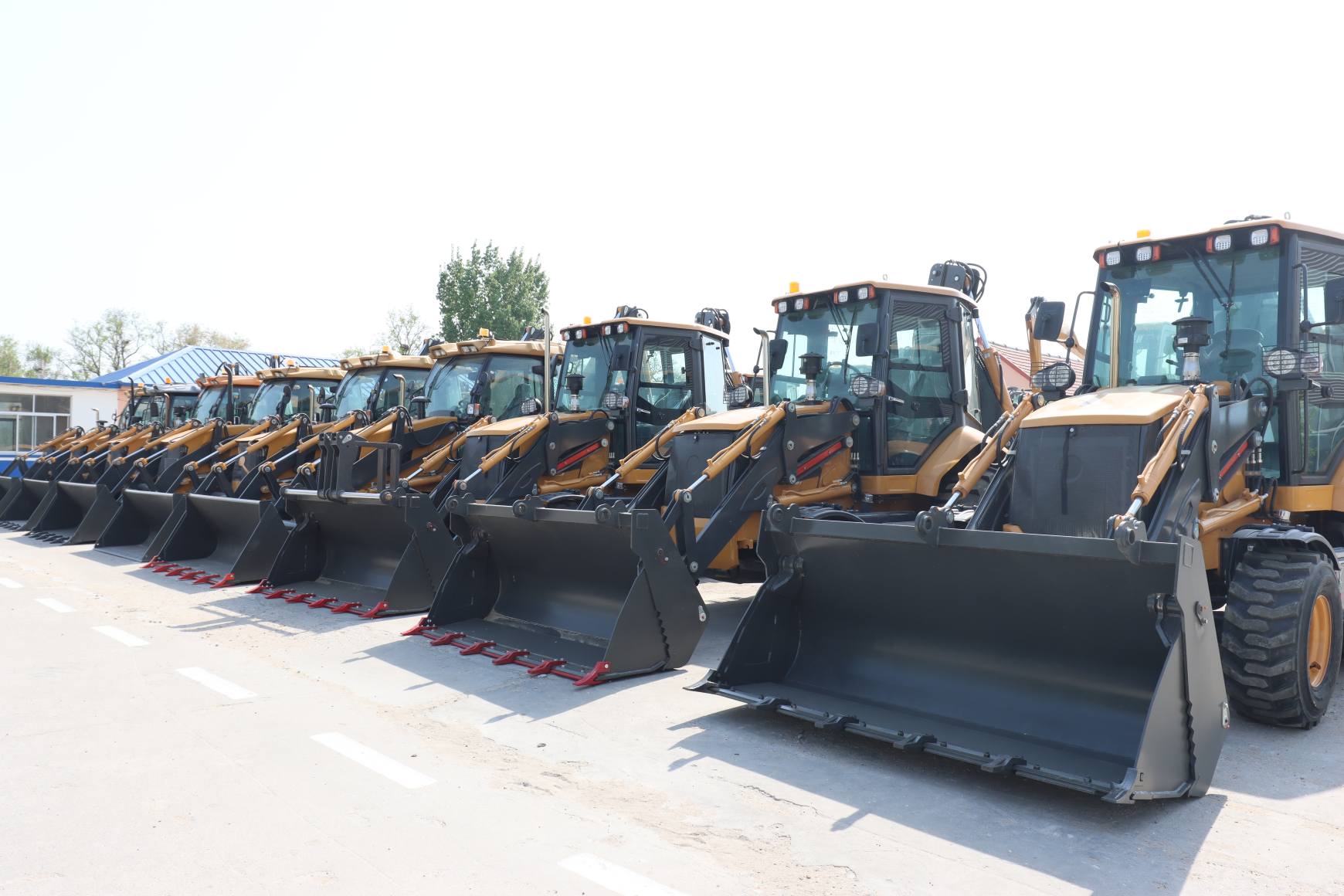 backhoe loader front end loader