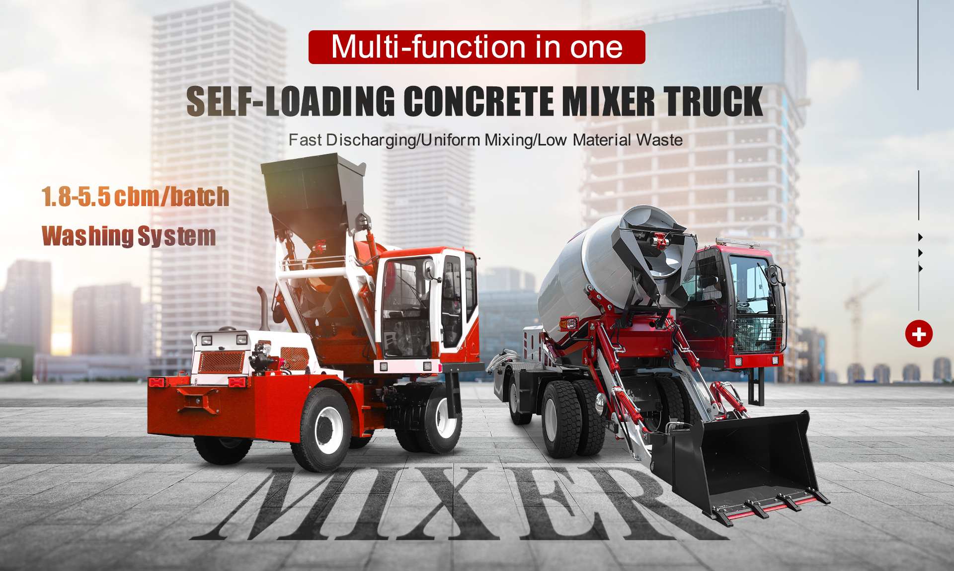 LTMG concrete mixer truck